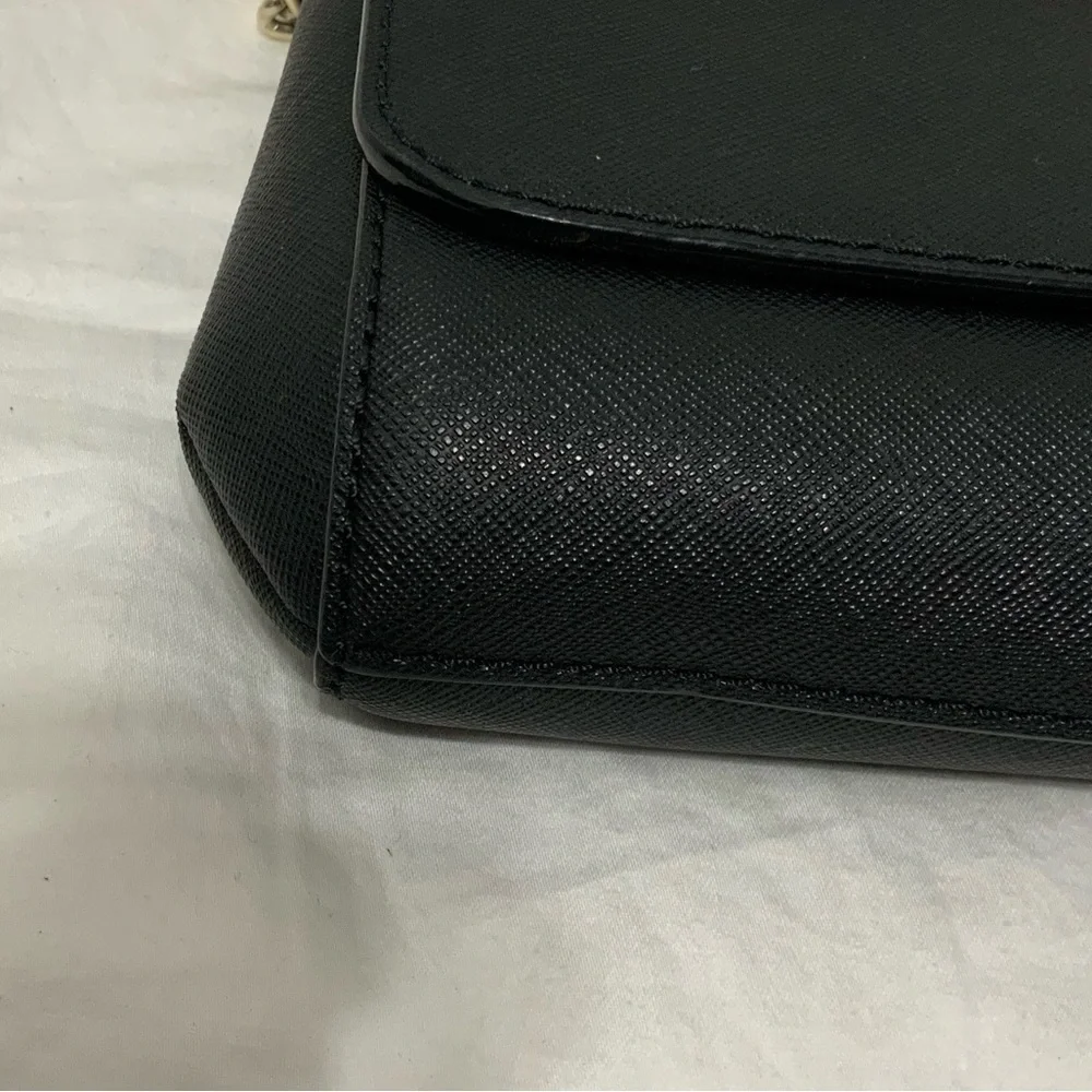 Kate Spade Greer Laurel Way Black and Gold Crossbody Shoulder Purse